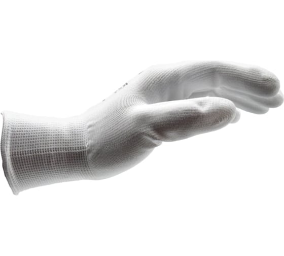 Изображение товара Перчатки сборщика Wurth White PU р.7, нейлоновые, белые 0899401107961 1