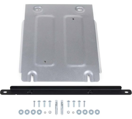 Изображение товара Защита КПП + комплект крепежа Rival алюминий, Sollers Atlant 2022-, V - 1.9D, 2.7D 333.1602.1