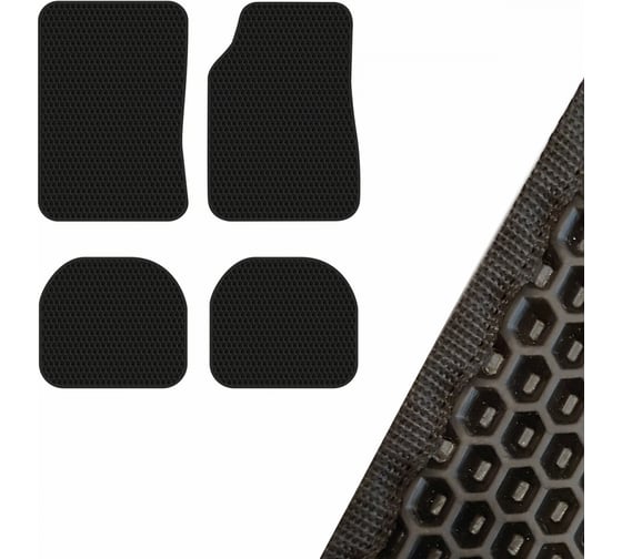 Изображение товара Универсальный коврик салона SKYWAY правый руль EVA, черный S01702097
