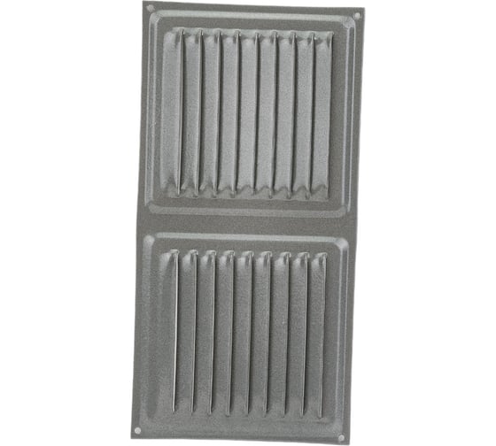 Изображение товара Решётка вентиляционная 100x200 мм алюминиевый металлик Трибатрон 87683