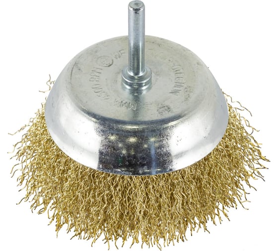 Изображение товара Кордщетка чашеобразная латунная 100 мм для дрели Rockforce RF-BCR004(51507)