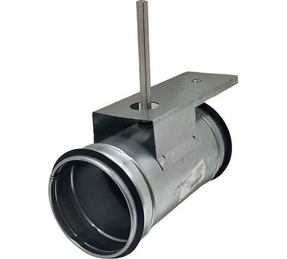 Изображение товара Заслонка регулирующая круглая TKD-100 с площадкой под привод диаметр 100 мм TECHNO 550100