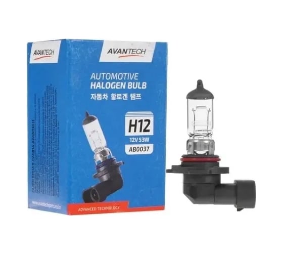 Изображение товара Лампа головного света Avantech H12 12V 53W арт. AB0037 131307