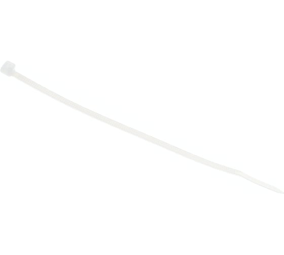 Изображение товара Нейлоновые хомуты Зубр белые, 3.6x150 мм, 100 шт. 309010-36-150