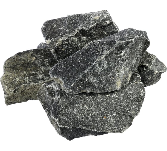 Изображение товара Камень Банные штучки Габбро-Диабаз колотый, 20 кг 03305