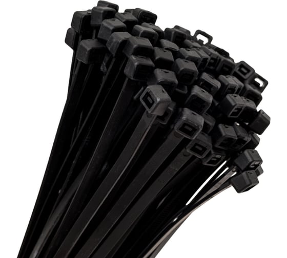 Изображение товара Нейлоновые хомуты Зубр черные, 4.5x350 мм, 100 шт. 309030-45-350