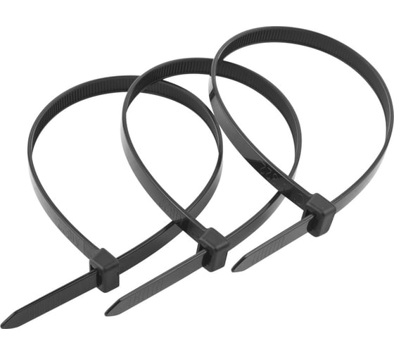 Изображение товара Нейлоновые хомуты Зубр черные, 9x450 мм, 50 шт. 309030-90-450