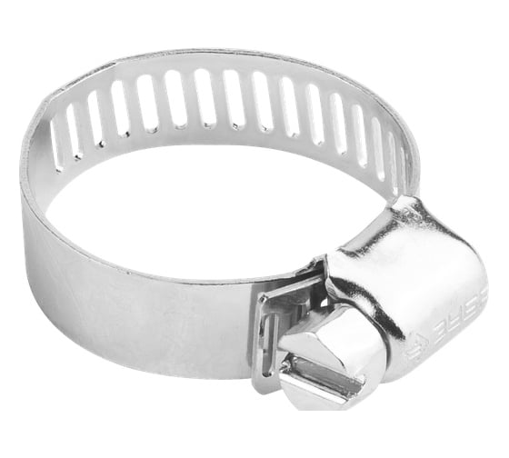 Изображение товара Оцинкованные хомуты Зубр ЭКСПЕРТ просечная лента 12 мм, 32-51 мм, 100 шт. 37805-032-51-100