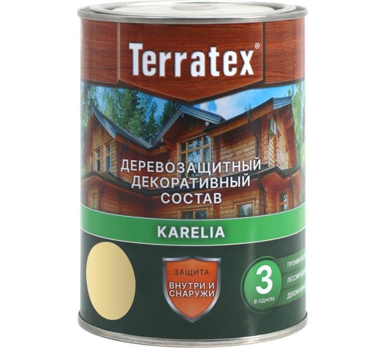 Изображение товара Деревозащитный декоративный состав ТЕРРАТЕКС сосна, 0.75 кг, 1 л ЭК000136995