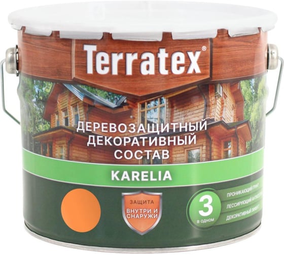 Изображение товара Деревозащитный декоративный состав ТЕРРАТЕКС калужница, 2.25 кг, 3 л ЭК000137002