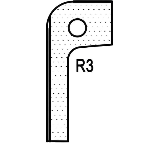 Изображение товара Нож радиусный T20302 R3 для 1473222212 ROTIS 744.T20302