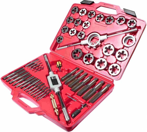 Изображение товара Набор метчиков и плашек JTC 51 предмет в кейсе JTC-5214