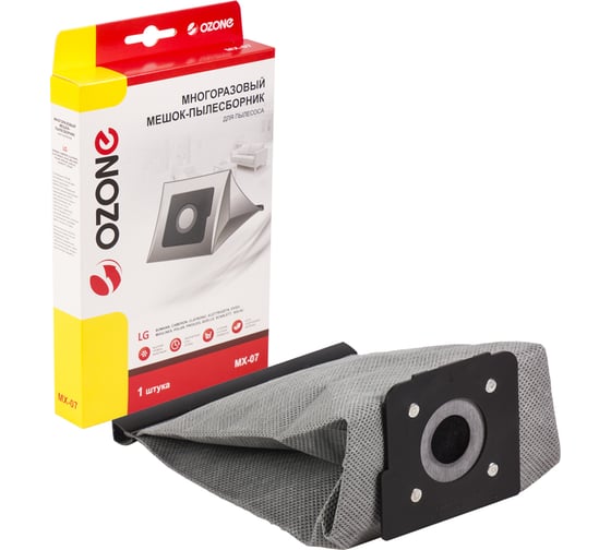 Изображение товара Мешок-пылесборник оригинальный синтетический многократного использования OZONE multiplex (1 шт.) LG TB-33 MX-07
