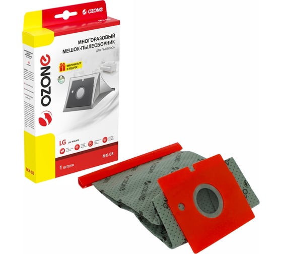 Изображение товара Мешок-пылесборник оригинальный синтетический OZONE multiplex (1 шт.) LG TB-36 MX-08