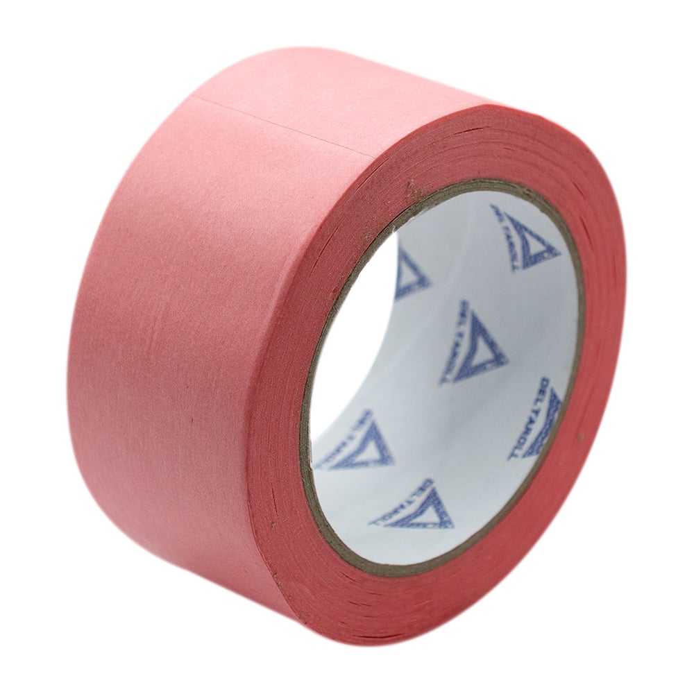 Изображение товара Малярная лента для деликатных поверхностей DeltaRoll розовая, 50 мм х 50 м