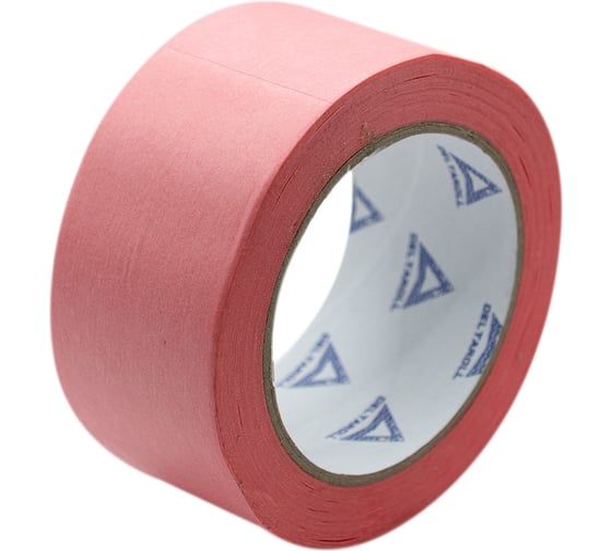 Изображение товара Малярная лента для деликатных поверхностей DeltaRoll розовая, 50 мм х 50 м MT115050