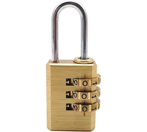 Изображение товара Навесной замок с кодированием SOLLER латунь вс203 3451