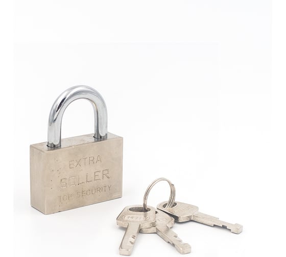 Изображение товара Навесной замок SOLLER exstra 601-60hd сатин 3604