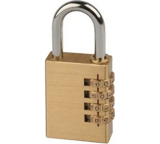 Изображение товара Навесной замок с кодированием SOLLER латунь вс404 3489