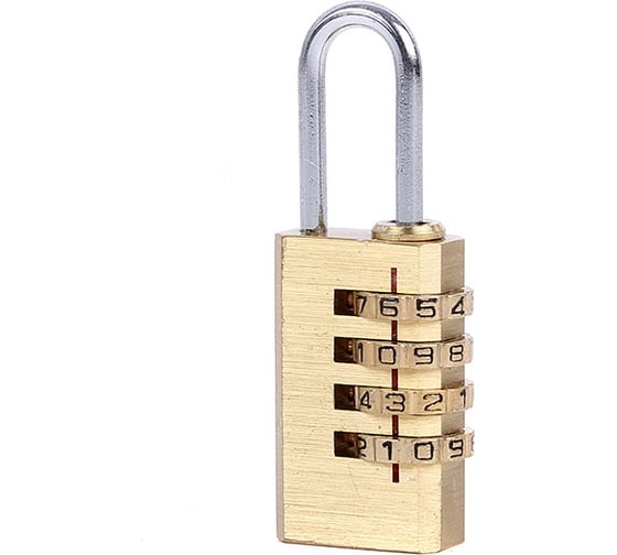 Изображение товара Навесной замок с кодированием SOLLER латунь вс304 3491