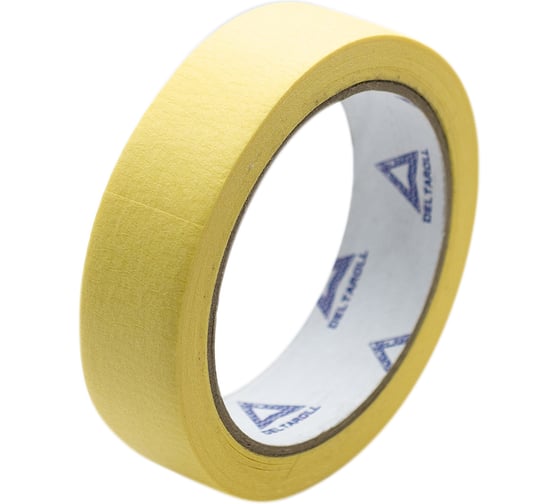 Изображение товара Универсальная малярная лента DeltaRoll 25 мм х 25 м, желтая MT222525