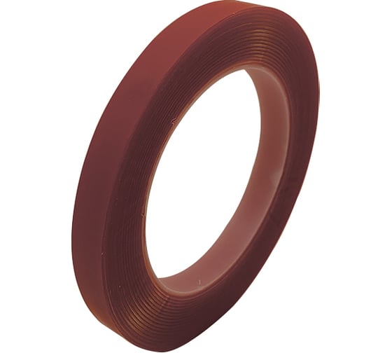 Изображение товара Универсальная двусторонняя монтажная лента DeltaRoll красная, 30 мм x 5 м DST300305