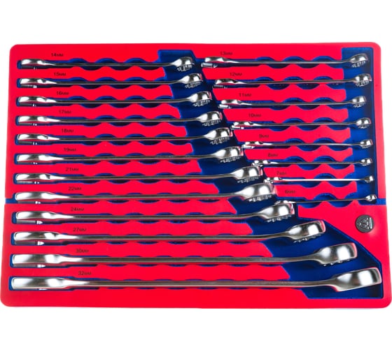 Изображение товара Набор комбинированных ключей 6-32мм, 20шт МАСТАК 5-21120