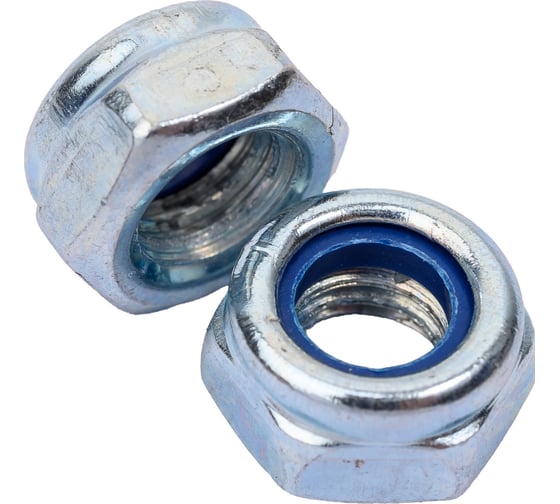 Изображение товара Гайка со стопорным кольцом МЕТАЛЛСЕРВИС m6, din 985, цинк, 200 шт. 1244653