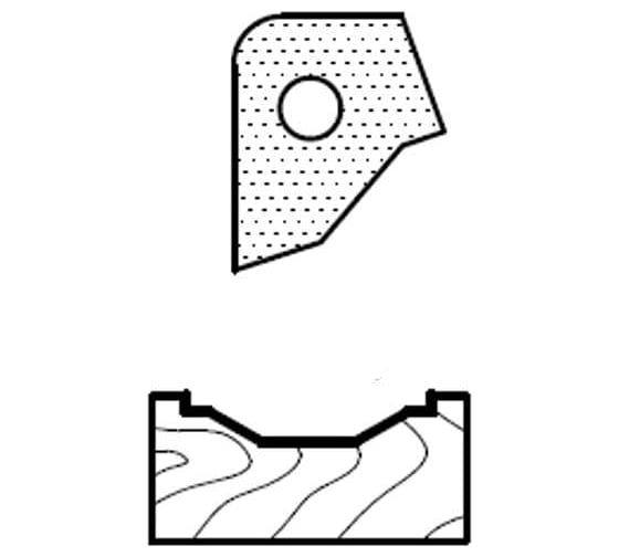 Изображение товара Нож профильный для фасадов T82303 для 1473231212 ROTIS 744.T82303