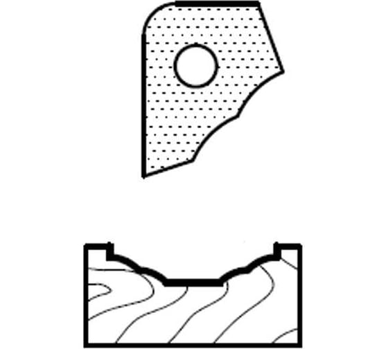 Изображение товара Нож профильный для фасадов T82301 для 1473231212 ROTIS 744.T82301