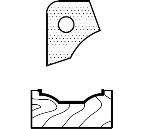 Изображение товара Нож профильный для фасадов T82306 для 1473231212 ROTIS 744.T82306