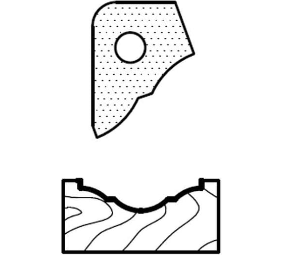 Изображение товара Нож профильный для фасадов T82310 для 1473231212 ROTIS 744.T82310