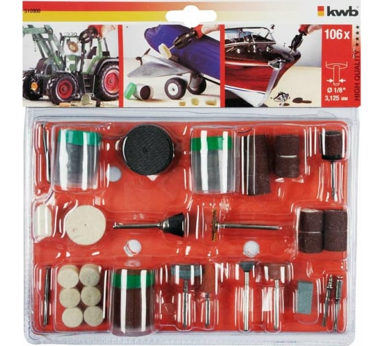 Изображение товара Набор оснастки для гравера 105 шт KWB 5109-00