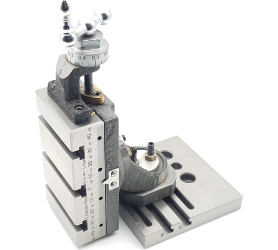 Изображение товара Фрезерное приспособление наклонно-поворотное, стол 95x50 мм для станков 0714 с горизонтальными пазами ТЕХНОРЕАЛ ALSVS-ML.H