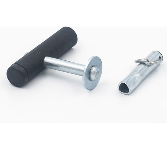 Изображение товара Навесной винтовой замок Дверной Страж знв 2 дс, с одной секретностью, трёхгранный ключ ДС42599