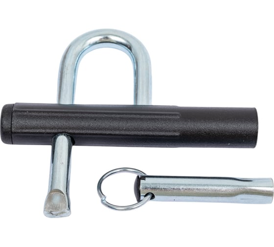 Изображение товара Навесной винтовой замок Дверной Страж знв 1-к дс, с одной секретностью, трёхгранный ключ ДС42597