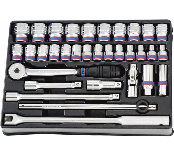 Изображение товара Набор торцевых головок KING TONY 1/2 33 предмета 9-4333MR03