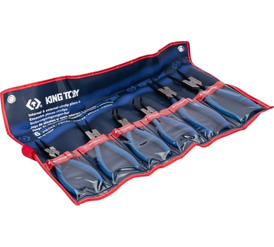 Изображение товара Набор съемников стопорных колец KING TONY 6 предметов 42116GP
