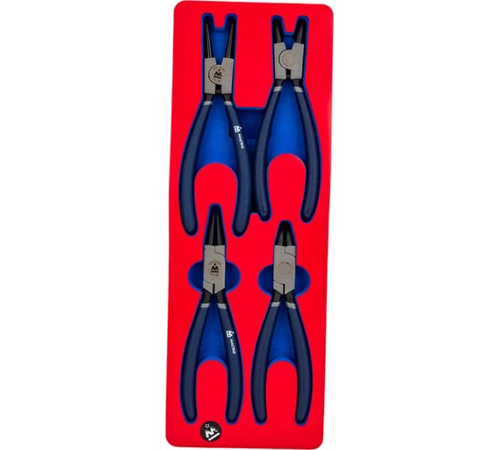 Изображение товара Набор съемников стопорных колец 4шт МАСТАК 5-3304