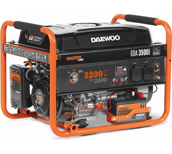 Изображение товара Бензиновый генератор с электрозапуском Daewoo GDA 3500E