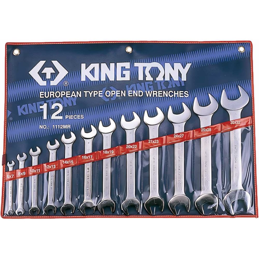 Изображение товара Набор рожковых ключей KING TONY 6-32 мм 12 предметов 1112MR