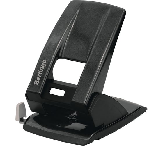 Изображение товара Дырокол Berlingo power tx 60 л, металлический, с фиксатором и линейкой, черный KPh_60178