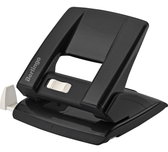 Изображение товара Дырокол Berlingo power tx 20 л, металлический, с фиксатором и линейкой, черный KPh_20182