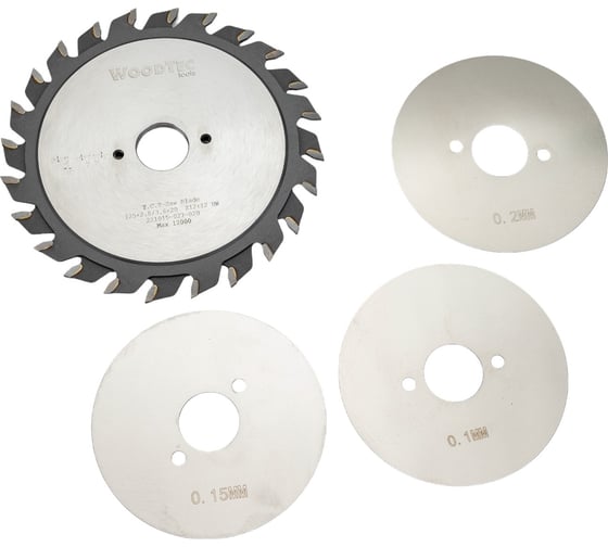 Изображение товара Диск подрезной для форматно-раскроечных станков 125x20x2.8-3.6 мм, Z=12+12 Woodtec ВИ 325887