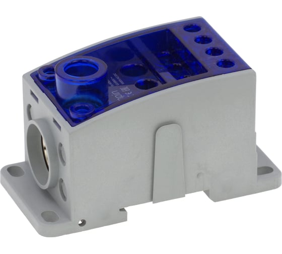 Изображение товара Распределительный блок INPIN 400A, 1 полюс, 12 подключений 1x185мм2, 3x25мм2, 4x16мм2, 4x10мм2 UKK400A