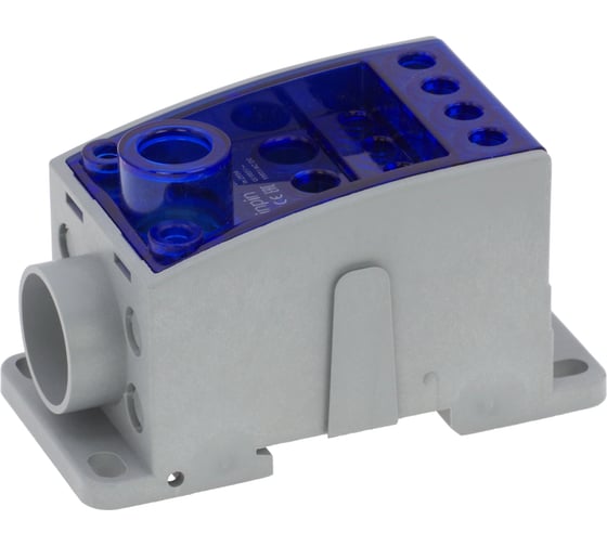 Изображение товара Распределительный блок INPIN 250A, 1 полюс, 12 подключений 1x120мм, 3x25мм, 4x16мм, 4x10мм UKK250A