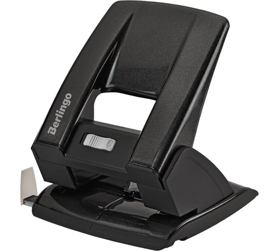 Изображение товара Дырокол Berlingo power tx 40 л, металлический, с фиксатором и линейкой, черный KPh_40178