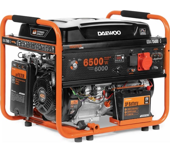 Изображение товара Бензиновый генератор с возможностью подключения ATS Daewoo GDA 7500E-3