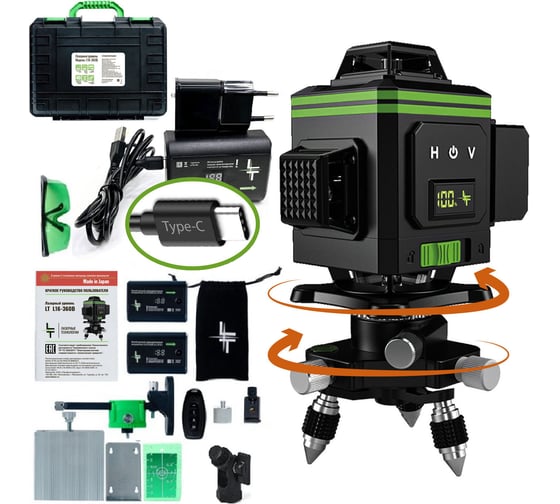 Изображение товара Профессиональный лазерный уровень LT L16-360В
