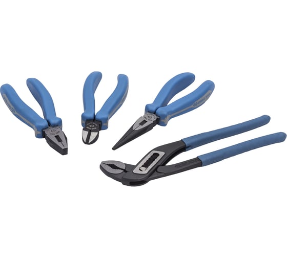 Изображение товара Набор пассатижей, плоскогубцев и бокорезов 4шт KING TONY 42104GP01